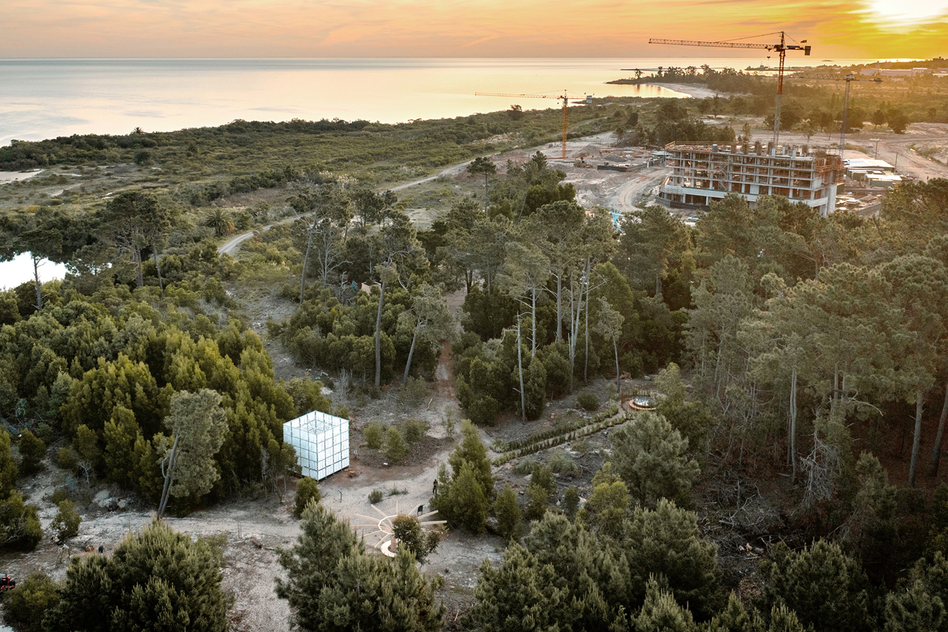 Foto aérea pabellón